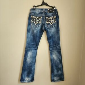 Miss Me Denim Women's Jeans Size 28 Signature Rise Boot Distressing